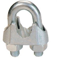 US TYPE MALLEABLE WIRE ROPE CLIPS,GALV.