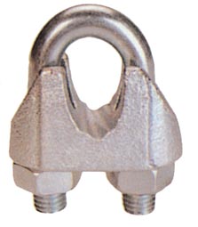 TYPE B MALLEABLE WIRE ROPE CLIPS,GALV.