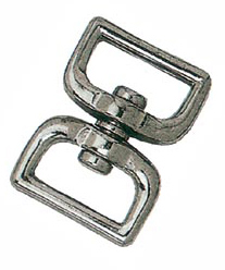 ZINC ALLOY SWIVEL, D TYPE, NICKLE PLATED