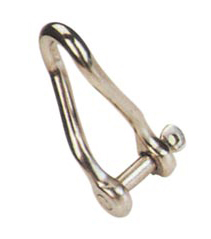 TWISTED D SHACKLE,AISI316